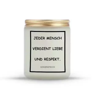 „JEDER MENSCH VERDIENT LIEBE UND RESPEKT.“