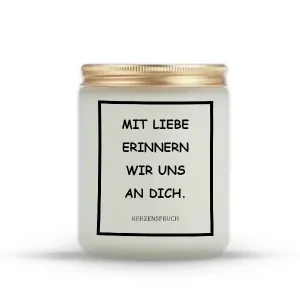 „MIT LIEBE ERINNERN WIR UNS AN DICH.“