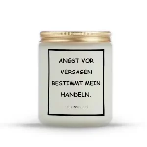 „ANGST VOR VERSAGEN BESTIMMT MEIN HANDELN.“