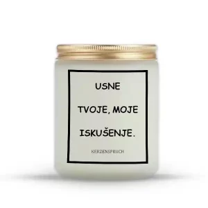 "USNE TVOJE, MOJE ISKUŠENJE."