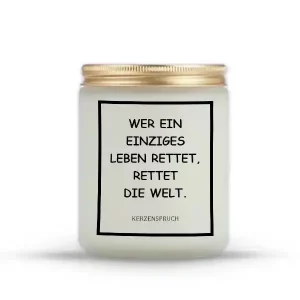 „WER EIN EINZIGES LEBEN RETTET, RETTET DIE WELT.“
