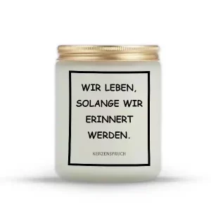 „WIR LEBEN, SOLANGE WIR ERINNERT WERDEN.“
