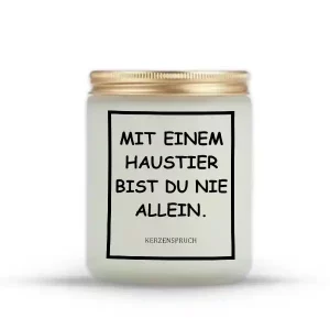 „MIT EINEM HAUSTIER BIST DU NIE ALLEIN.“