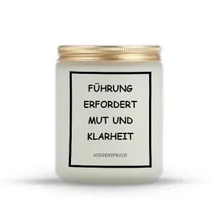 „FÜHRUNG ERFORDERT MUT UND KLARHEIT“