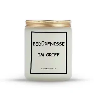 „BEDÜRFNISSE IM GRIFF.“