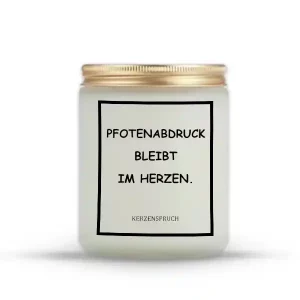 „PFOTENABDRUCKE BLEIBEN IM HERZEN.“