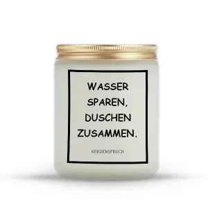 „WASSER SPAREN, DUSCHEN ZUSAMMEN.“
