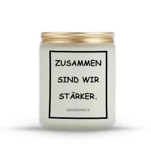 „ZUSAMMEN SIND WIR STÄRKER.“