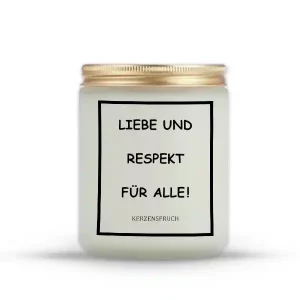 „LIEBE UND RESPEKT FÜR ALLE!“
