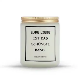 „EURE LIEBE IST DAS SCHÖNSTE BAND.“