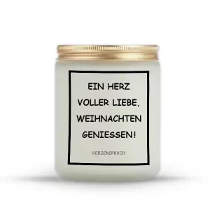 „EIN HERZ VOLLER LIEBE, WEIHNACHTEN GENIESSEN!“