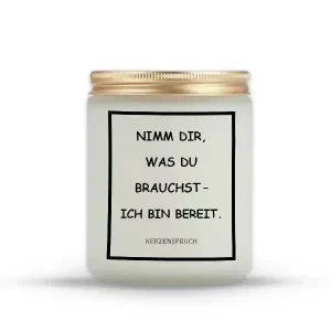 „NIMM DIR, WAS DU BRAUCHST – ICH BIN BEREIT.“