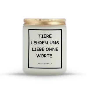 „TIERE LEHREN UNS LIEBE OHNE WORTE.“