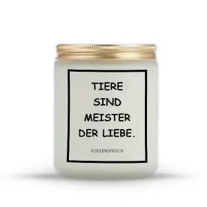 „TIERE SIND MEISTER DER LIEBE.“