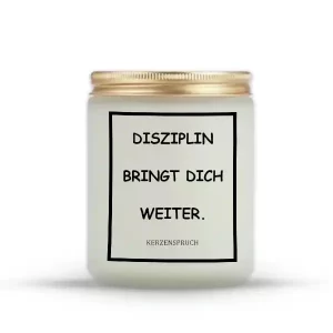 „DISZIPLIN BRINGT DICH WEITER.“