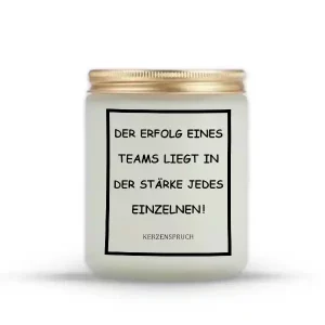 "Der Erfolg eines Teams liegt in der Stärke jedes einzelnen!"