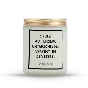 „STOLZ AUF UNSERE UNTERSCHIEDE, VEREINT IN DER LIEBE.“
