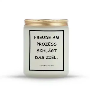 „FREUDE AM PROZESS SCHLÄGT DAS ZIEL.“