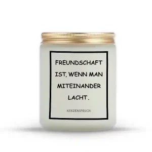 „FREUNDSCHAFT IST, WENN MAN MITEINANDER LACHT.“