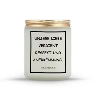 „UNSERE LIEBE VERDIENT RESPEKT UND ANERKENNUNG.“