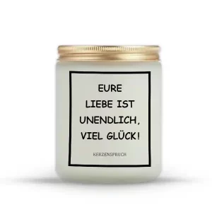 „EURE LIEBE IST UNENDLICH, VIEL GLÜCK!“