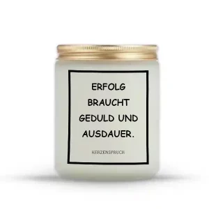 „ERFOLG BRAUCHT GEDULD UND AUSDAUER.“