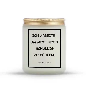 „ICH ARBEITE, UM MICH NICHT SCHULDIG ZU FÜHLEN.“