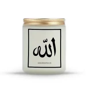 "Kerze mit Allah als Motiv"