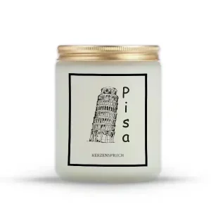 Kerze mit Pisa Motiv