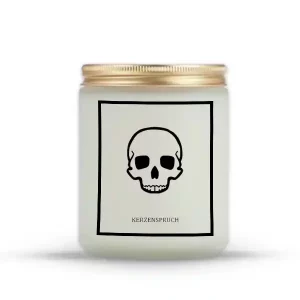 Kerze Skelletenkopf
