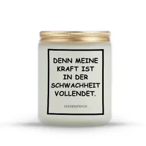 „DENN MEINE KRAFT IST IN DER SCHWACHHEIT VOLLENDET.“