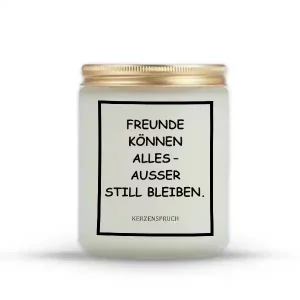 „FREUNDE KÖNNEN ALLES – AUSSER STILL BLEIBEN.“