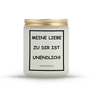"MEINE LIEBE ZU DIR IST UNENDLICH!"