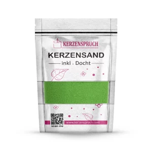 Kerzensand Granulat Wiesengrün
