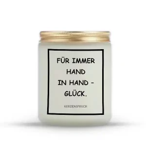 „FÜR IMMER HAND IN HAND – GLÜCK.“