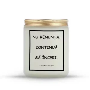 "NU RENUNȚA, CONTINUĂ SĂ ÎNCERI."