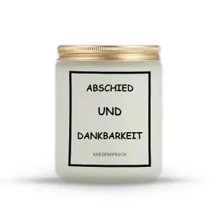 "ABSCHIED UND DANKBARKEIT"