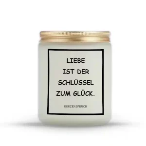 „LIEBE IST DER SCHLÜSSEL ZUM GLÜCK.“