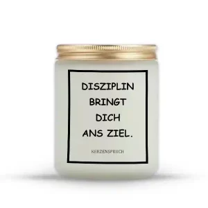 „DISZIPLIN BRINGT DICH ANS ZIEL.“