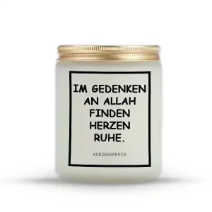 „IM GEDENKEN AN ALLAH FINDEN HERZEN RUHE.“