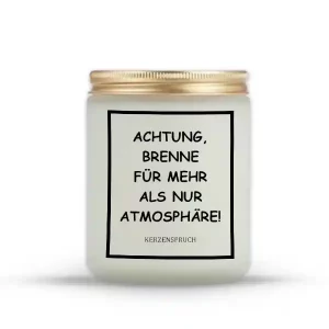 "ACHTUNG, BRENNE FÜR MEHR ALS NUR ATMOSPHÄRE!"