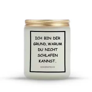 "ICH BIN DER GRUND, WARUM DU NICHT SCHLAFEN KANNST."